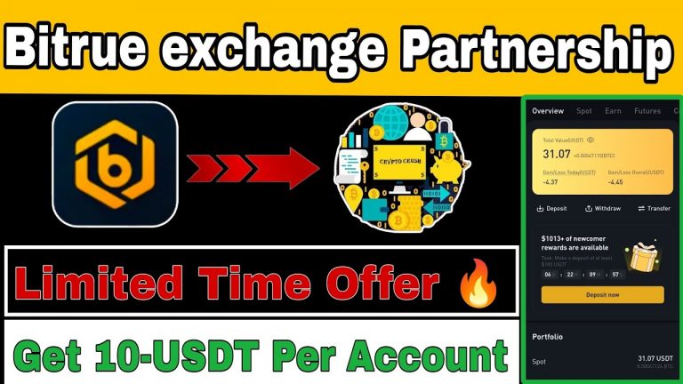 Bitrue exchange Partnership | Get 10$-USDT Free | New Crypto Exchange Offer