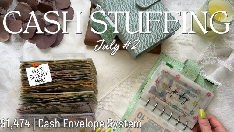 Cash Envelope Stuffing $1,474 | July 2024 | Dave Ramsey Inspired | Sinking Funds | Cash Stuffing