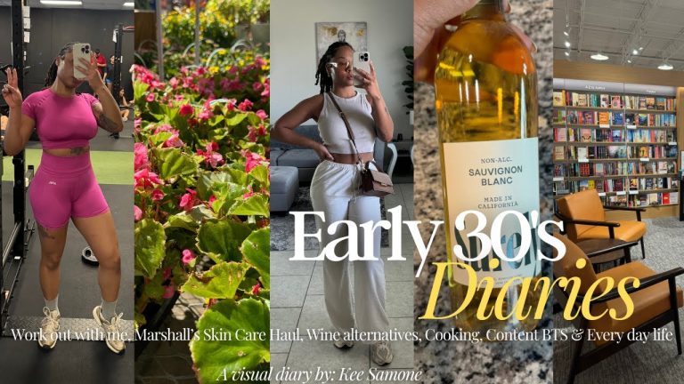 Early 30’s Diaries | Workouts + Marshalls Skin Care Haul + Wine Alternatives + Content BTS & More