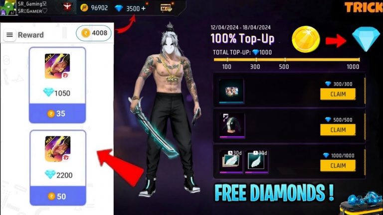 Free Fire Max Diamond Trick 2024 || How To Get Free Diamonds In Free Fire Max || Free Diamonds