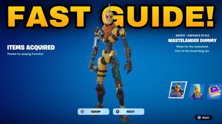 How To COMPLETE ALL WASTELANDER DUMMY QUESTS CHALLENGES in Fortnite! (Level Up Pack Quest Guide)