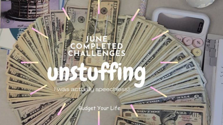 June Completed Challenges Unstuffing | I saved how much?!?