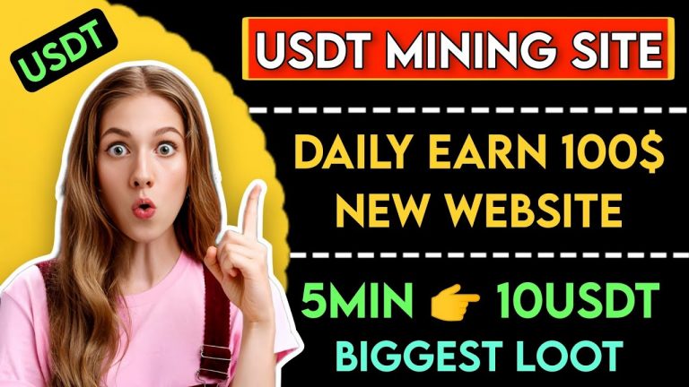 New Usdt Earning Site Usd Mining Site 2024 Best Investment Usdt Earning Website