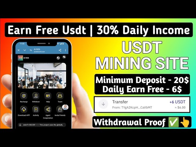 New Usdt Earning Site Usd Mining Site 2024 Without Investment Usdt Earning Website new Usdt platform