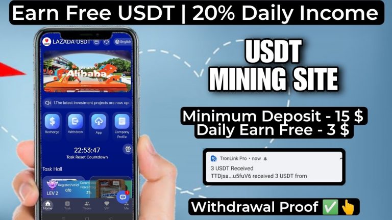 New Usdt Mining Site | Free mining sites | usdt mining apps | without deposit usdt mining sites