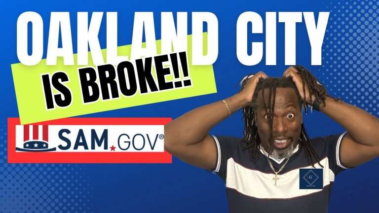 Oakland City is Broke !! Why I only do Federal Government Contracting..Sam.gov