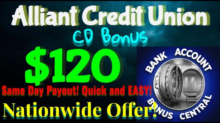 Rakuten and Alliant $120 CD Bonus! Quick And EASY! Same Day Payout! Nationwide Offer!