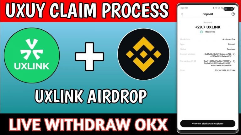 UXUY CLAIM PROCESS FULL DETAILS LIVE CLAIM NO GAS FEE FREE WITHDRAW IN OKX #digitaltricks #binance