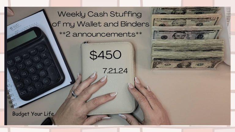 Weekly Cash Stuffing | Wallet and Binders | Week 4 of July | *Announcement*