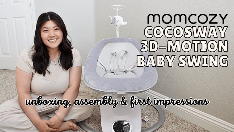 momcozy cocosway 3D-motion electric baby swing | unboxing, assembly & first impressions