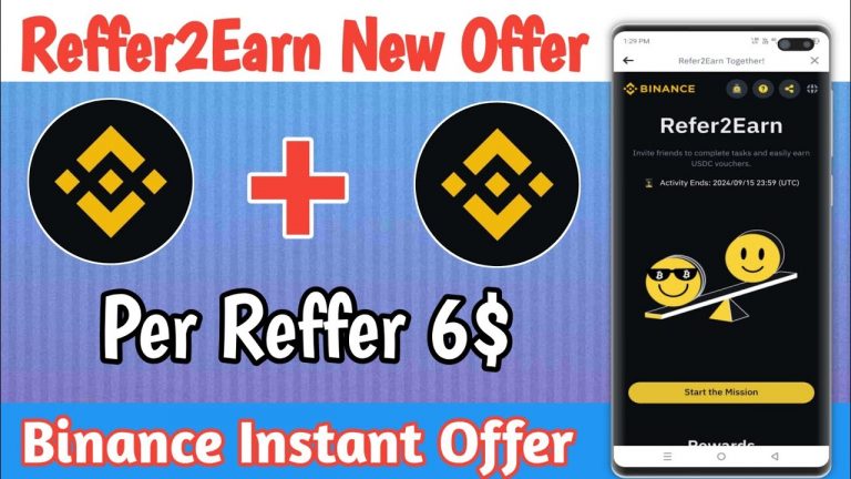 Binance New Instant payment Offer| Binance Reffer2Earn New Offer| #digitaltricks #binanceloot