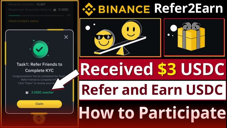 Binance Refer2Earn USDC || How to Participate and Claim Your Reward || New Offer