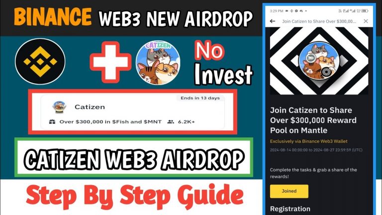 Binance Web3 Catizen New Airdrop | Step By Step Guide Catizen web3 Airdrop #digitaltricks #binance