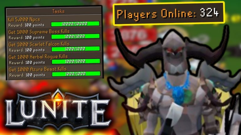 COMPLETING ASCENDED TASKS! CRAZY GAINS! INSANE PRIZES! 350+ PLAYERS ONLINE! (GIVEAWAY) – Lunite RSPS