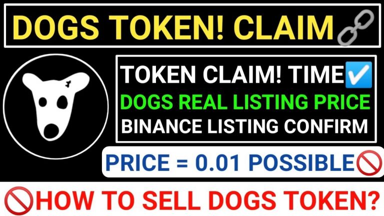 DOGS TOKEN CLAIM! TIMEDOGS REAL PRICEBINANCE LISTING CONFIRMHOW TO SELL #hamsterkombat #dogs