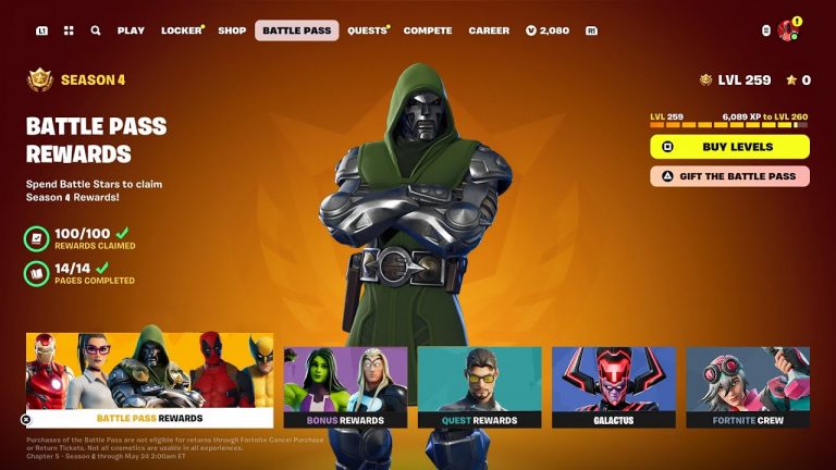 Fortnite Chapter 5 Season 4 Battle Pass