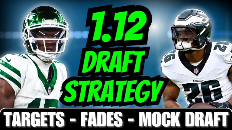 How To SMASH Fantasy Football Drafts from the 1.12! 2024 Mock Draft