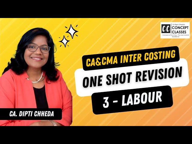 LABOUR COSTING – ONE SHOT REVISION#CAINTER#CMA#COSTING#ICAI#MCQS#MATERIAL