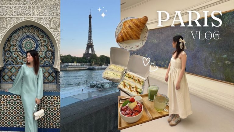 PARIS VLOG | first time in Paris, cafe hopping, halal food & shopping!