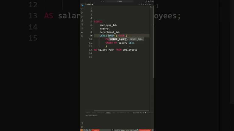 What are SQL WINDOWS FUNCTIONS and How To Use Them? | #sqlforbeginners