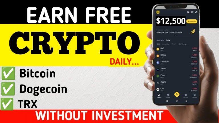 5 Websites to Earn Free Crypto Everyday ( How I earn Free Bitcoin, Dogecoin, TRX without Investment)