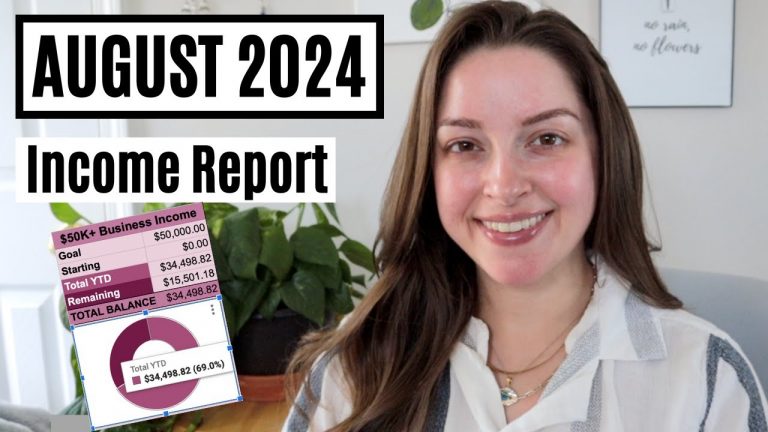 August 2024 Income Report | YouTube, Etsy, Credit Cards, Referrals, and Business Expenses