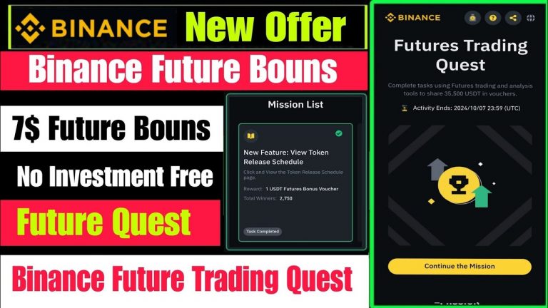 Binance New Offer Today | Binance Future Trading Quest | Binance Instant Offer | Binance New Offer