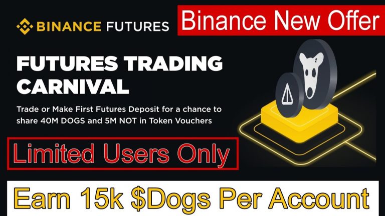 Binance New Offer Today | Earn 15k $Dogs Per Account | Limited Users Only | Binance Offer Today