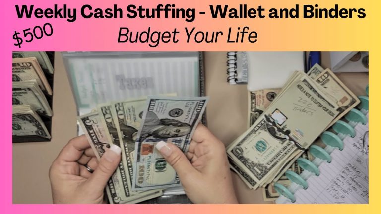 Cash Stuffing $500 | Weekly Cash Stuffing | Cash Envelope System | Sinking Funds & Group Plays