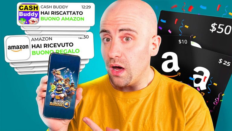 Come guadagnare BUONI AMAZON gratis GIOCANDO con CASH BUDDY