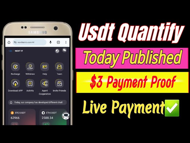 Earn daily $100 Usdt free Usdt AI quantify platform| Usdt earning Site | Usdt mining app