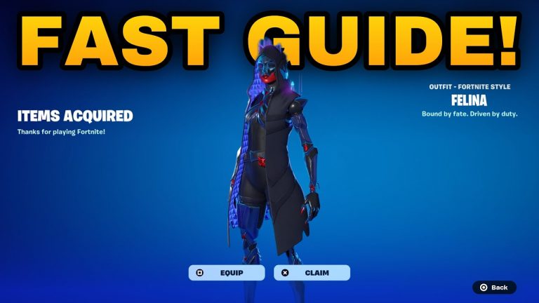 FASTEST WAY TO EARN 50 ACCOUNT LEVELS IN FORTNITE! (Felina Skin Quests Challenges)