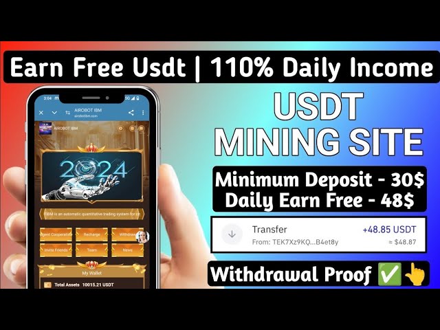 Free Usdt | New Usdt Mining Site | Usdt Earning Site | Usdt Earning plateform 2024 | Usdt Investment