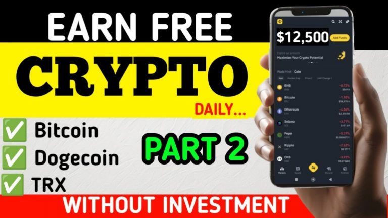 How I earn Free Bitcoin, Dogecoin, TRX without Investment – 5 Websites to Earn Free Crypto Daily(P2)