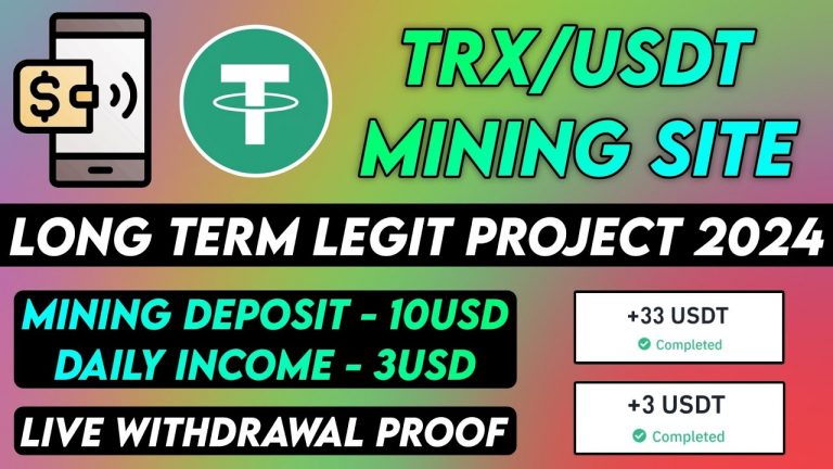 New Usdt Earning Site Usd Mining Site 2024 Best Investment Usdt Earning Website