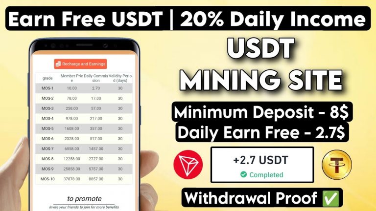 New Usdt Earning Site Usd Mining Site 2024 Best Investment Usdt Earning Website