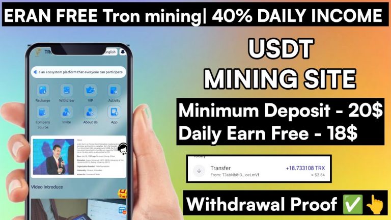 New Usdt Earning Site Usd Mining Site 2024 Best Investment Usdt Earning Website