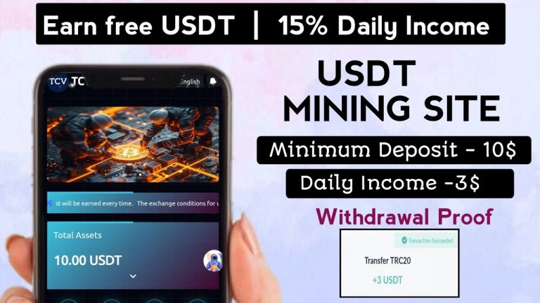 New Usdt Earning Site | Usdt Mining Site 2024 | Best Investment Site | Trx/Usdt Earning Website