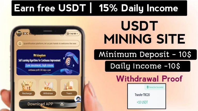 New Usdt Earning Site | Usdt Mining Site 2024 | Best Investment Site | Trx/Usdt Earning Website