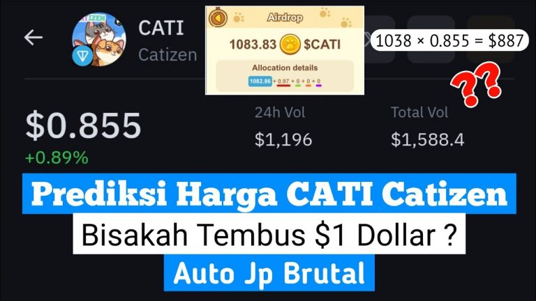 Prediksi Harga CATI Catizen Tembus $1 ? | Cek Sekarang Jp Atau Abu Jahal Tonton Videonya