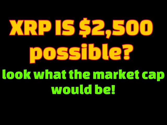 REVEALED : XRP Market Cap Problem, is $2,500 XRP realistic?