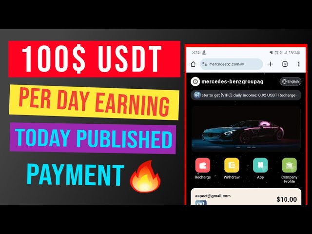 Received $2 Usdt instant payment proof Best Usdt order grabbing site, Mall income site