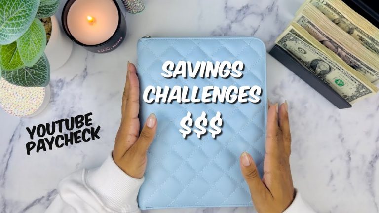 SAVINGS CHALLENGES | CASH STUFFING | CASH ENVELOPES | YOUTUBE PAYCHECK | CASH BINDERS | BLING PENS