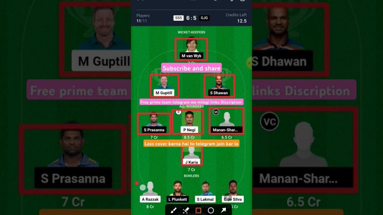 SSS vs GJG #dream11team l #sssvsgjg #cpl #highlights #shorts #viral #ytshorts