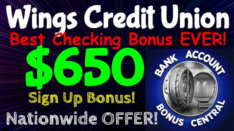 The Ultimate Checking Bonus: Earn $1,550 With Wings Credit Union! Unbeatable 3-part Sign-up Offer!