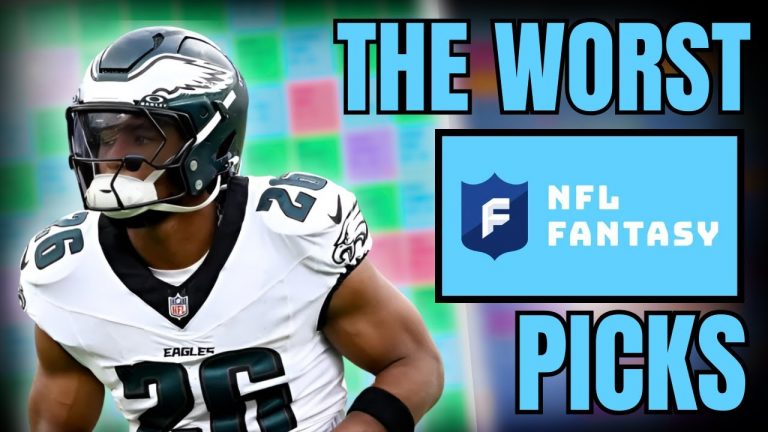 The WORST Picks You Can Make on NFL Fantasy Football Drafts