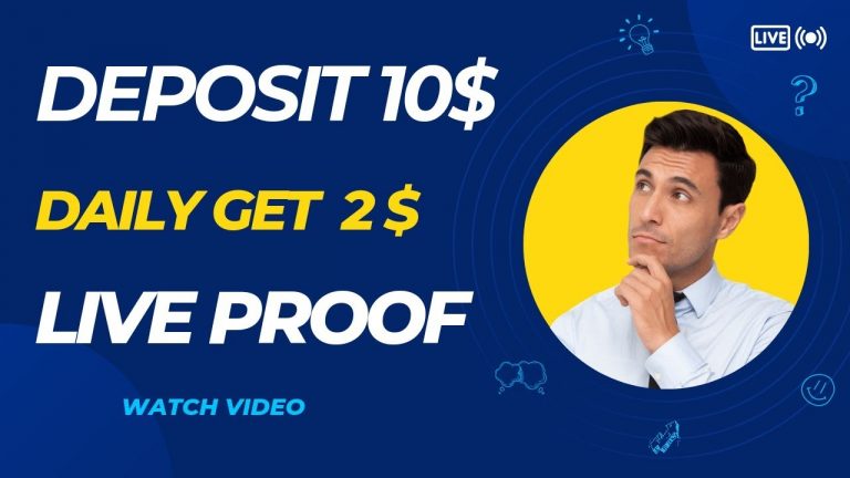 VIP1 deposit:10 USDT, daily income: 2 USDT Live withdrawal Proof Watch Video And Earn Fast Unlimited