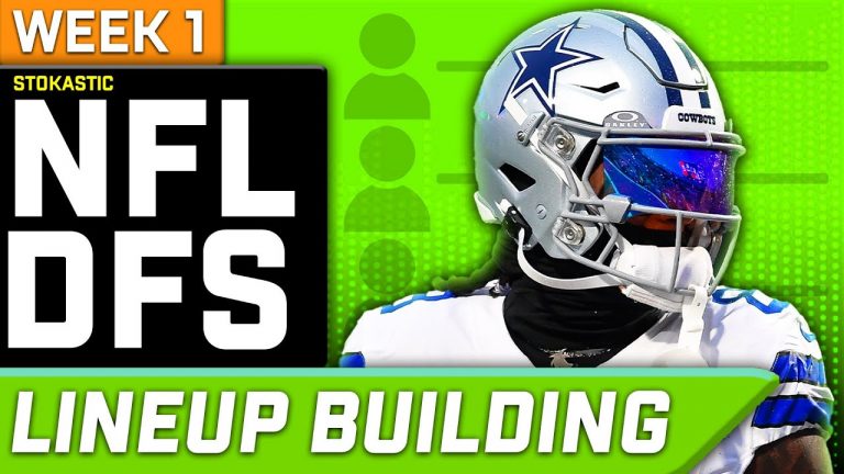 Week 1 NFL DFS: Single Lineup Sim Building | NFL DFS Strategy