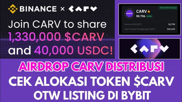 Airdrop Carv Distribusi Cek Token $CARV Kalian | Listing Di Bybit Premarket