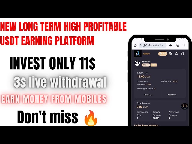 Another new high profitable usdt quantification site || Earn daily Withdraw daily instant withdraw